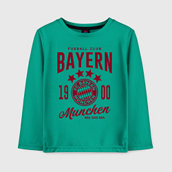 Лонгслив хлопковый детский Bayern Munchen 1900, цвет: зеленый