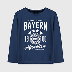 Лонгслив хлопковый детский Bayern Munchen 1900, цвет: тёмно-синий