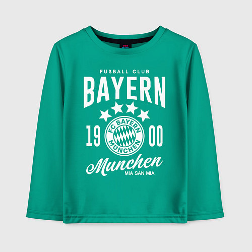 Детский лонгслив Bayern Munchen 1900 / Зеленый – фото 1