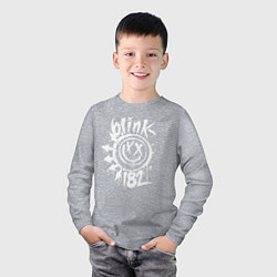 Лонгслив хлопковый детский Blink-182: Smile, цвет: меланж — фото 2