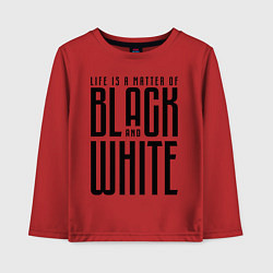 Лонгслив хлопковый детский Juventus: Black & White, цвет: красный