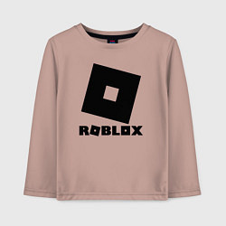 Лонгслив хлопковый детский ROBLOX, цвет: пыльно-розовый