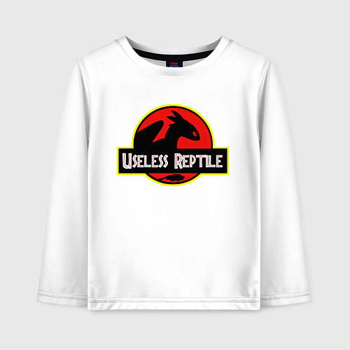 Детский лонгслив Useless Reptile / Белый – фото 1