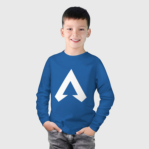 Детский лонгслив Apex Symbol / Синий – фото 3