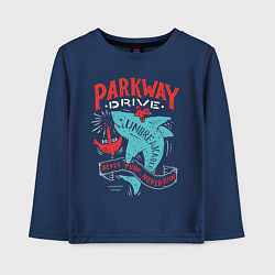 Лонгслив хлопковый детский Parkway Drive: Unbreakable, цвет: тёмно-синий