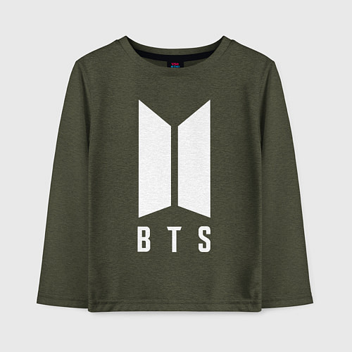 Детский лонгслив BTS V / Меланж-хаки – фото 1
