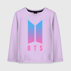 Лонгслив хлопковый детский BTS: Neon V, цвет: лаванда