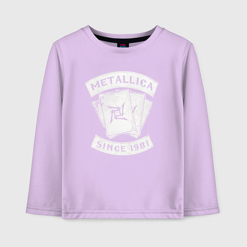 Детский лонгслив Metallica Since 1981 / Лаванда – фото 1
