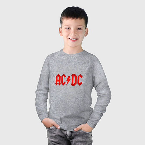 Детский лонгслив AC/DC: Black Ice / Меланж – фото 3