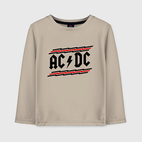 Детский лонгслив AC/DC Voltage / Миндальный – фото 1