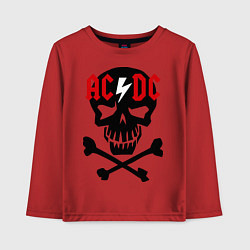 Детский лонгслив AC/DC Skull