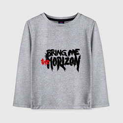 Лонгслив хлопковый детский Bring me the horizon, цвет: меланж