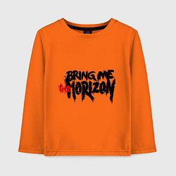 Лонгслив хлопковый детский Bring me the horizon, цвет: оранжевый