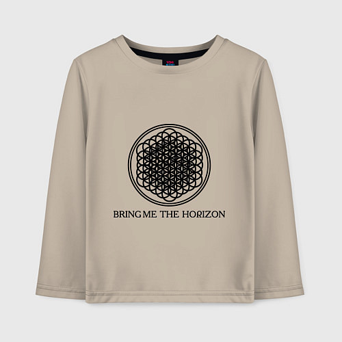 Детский лонгслив Bring me the horizon / Миндальный – фото 1