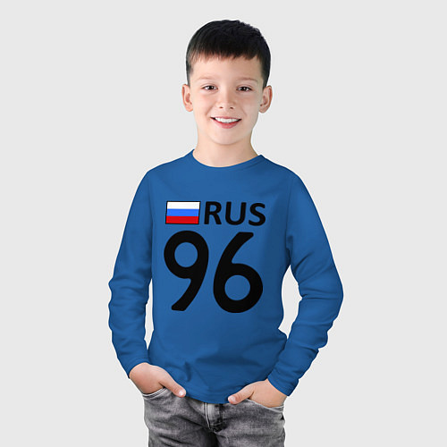 Детский лонгслив RUS 96 / Синий – фото 3