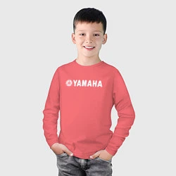 Лонгслив хлопковый детский YAMAHA, цвет: коралловый — фото 2
