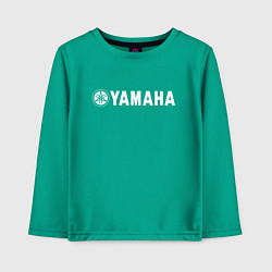 Лонгслив хлопковый детский YAMAHA, цвет: зеленый