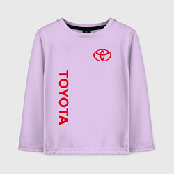 Лонгслив хлопковый детский TOYOTA, цвет: лаванда