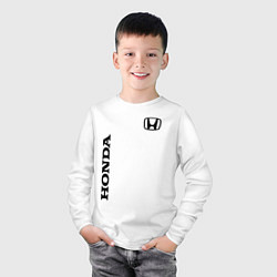 Лонгслив хлопковый детский HONDA, цвет: белый — фото 2