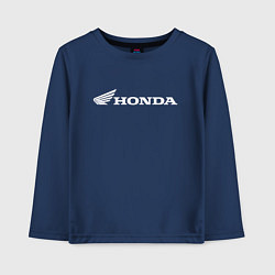 Лонгслив хлопковый детский HONDA, цвет: тёмно-синий