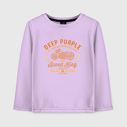 Лонгслив хлопковый детский Deep Purple: Speed King, цвет: лаванда