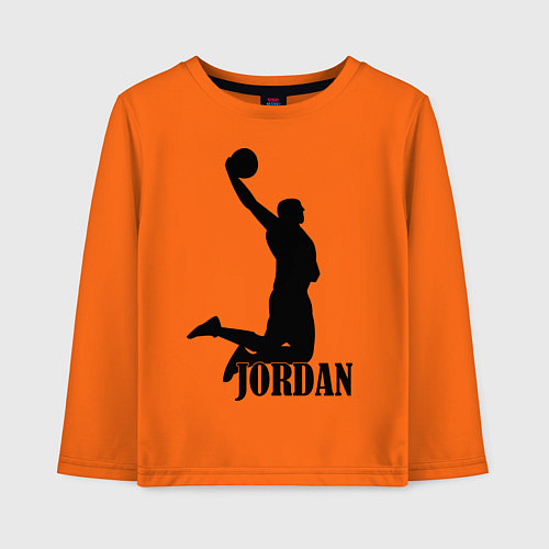 Детский лонгслив Jordan Basketball / Оранжевый – фото 1