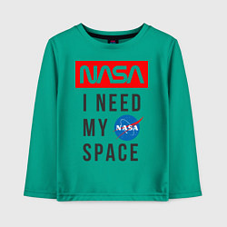 Детский лонгслив Nasa i need my space