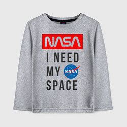 Детский лонгслив Nasa i need my space