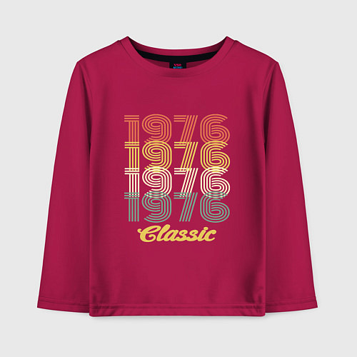 Детский лонгслив 1976 Classic / Маджента – фото 1
