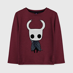 Лонгслив хлопковый детский Hollow Knight, цвет: меланж-бордовый