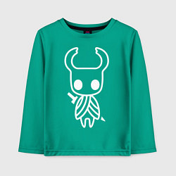 Лонгслив хлопковый детский Hollow Knight: Minimalism, цвет: зеленый