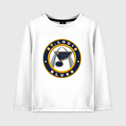 Лонгслив хлопковый детский St Louis Blues, цвет: белый