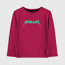 Лонгслив хлопковый детский METALLICA, цвет: маджента