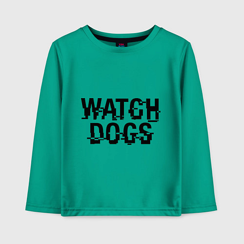 Детский лонгслив Watch Dogs / Зеленый – фото 1