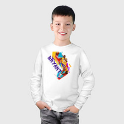Лонгслив хлопковый детский Kobe Bryant, цвет: белый — фото 2