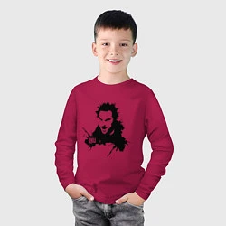 Лонгслив хлопковый детский Король и шут, цвет: маджента — фото 2