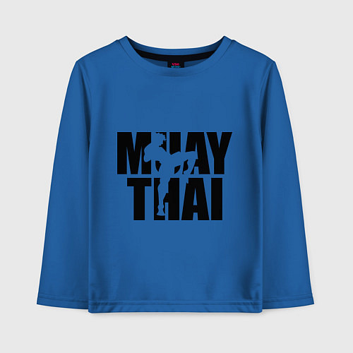 Детский лонгслив Muay thai / Синий – фото 1