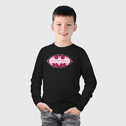 Лонгслив хлопковый детский Batgirl, цвет: черный — фото 2