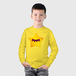 Лонгслив хлопковый детский BRAWL STARS - SANDY, цвет: желтый — фото 2