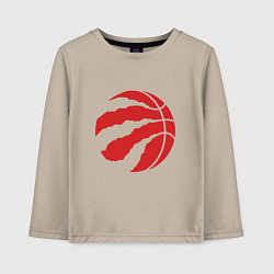 Лонгслив хлопковый детский Toronto Raptors, цвет: миндальный