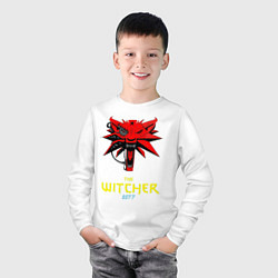 Лонгслив хлопковый детский Witcher 2077, цвет: белый — фото 2