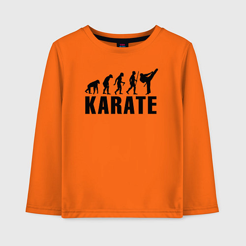 Детский лонгслив Karate Evolution / Оранжевый – фото 1