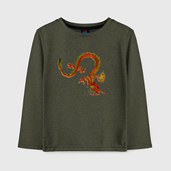 Детский лонгслив Metallized Red Dragon