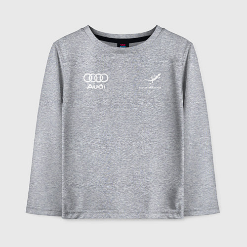 Детский лонгслив Audi Quattro / Меланж – фото 1