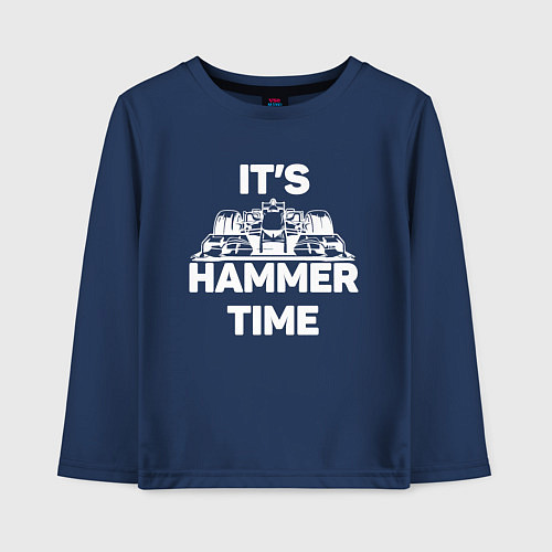 Детский лонгслив It's hammer time / Тёмно-синий – фото 1