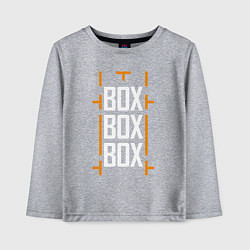 Детский лонгслив Box box box