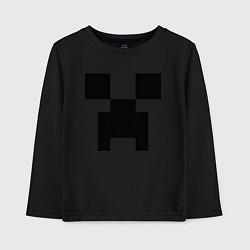 Лонгслив хлопковый детский Minecraft, цвет: черный