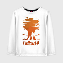 Лонгслив хлопковый детский Fallout 4, цвет: белый