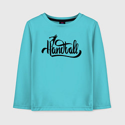 Детский лонгслив Handball lettering