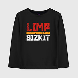 Лонгслив хлопковый детский LIMP BIZKIT, цвет: черный